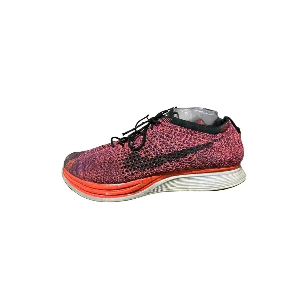 Nike Flyknit Racer Shoes Mens 13 Acai Berry Running Athletic Workout Sneakers